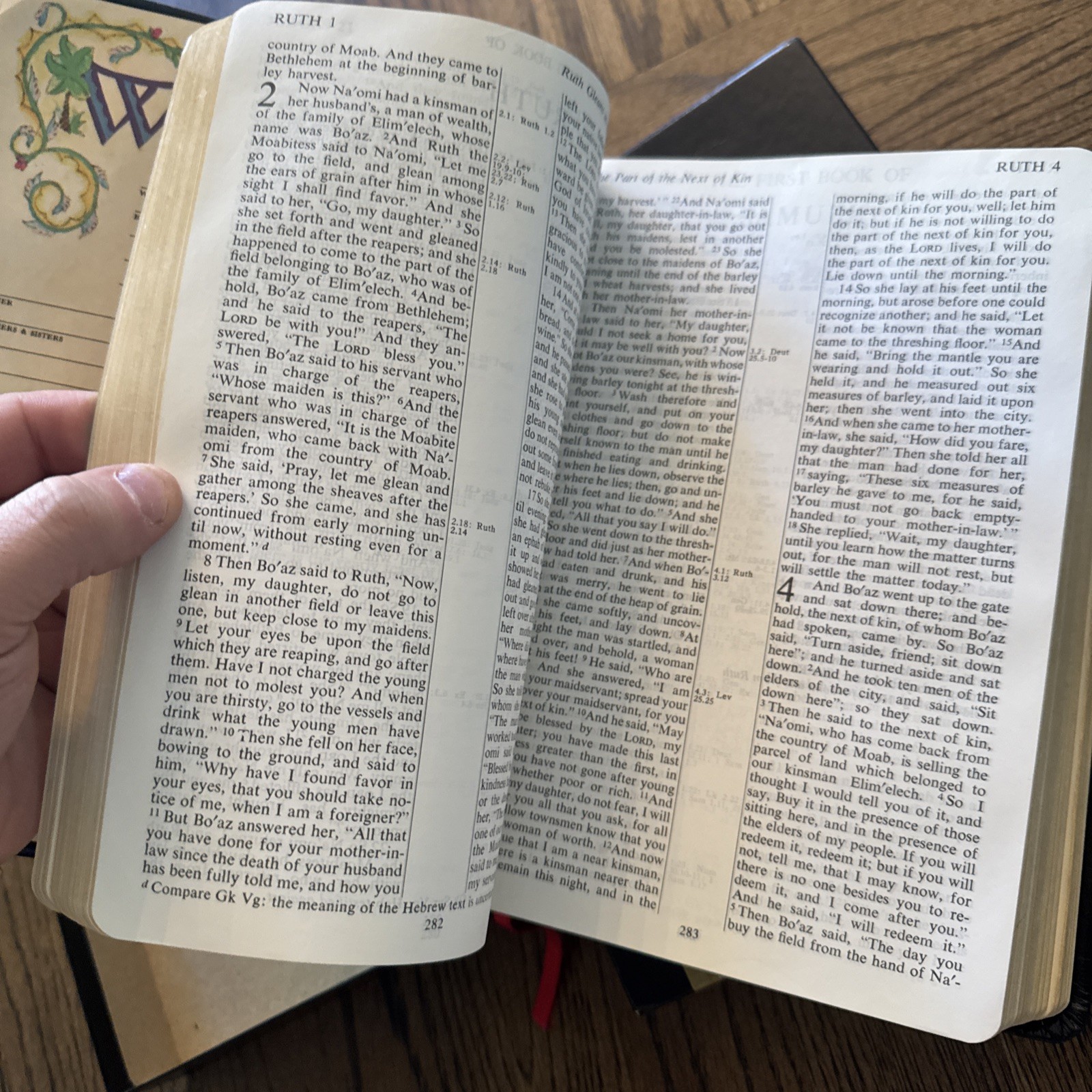 1972 Cokesbury Holy Bible Bonded Leather W/ Box