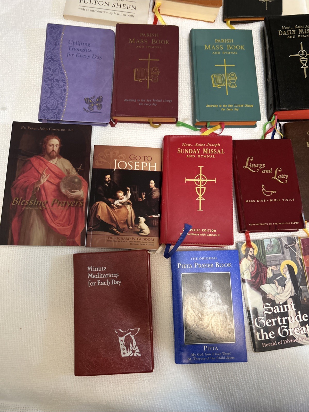 Huge Vintage Lot Of 70+ Catholic Books, Mass Missals, Prayer & Saint Devotionals