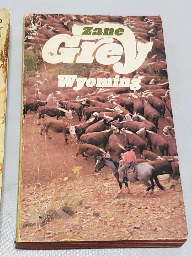 Book Lot Of 5 Vintage Zane Grey Western Novels