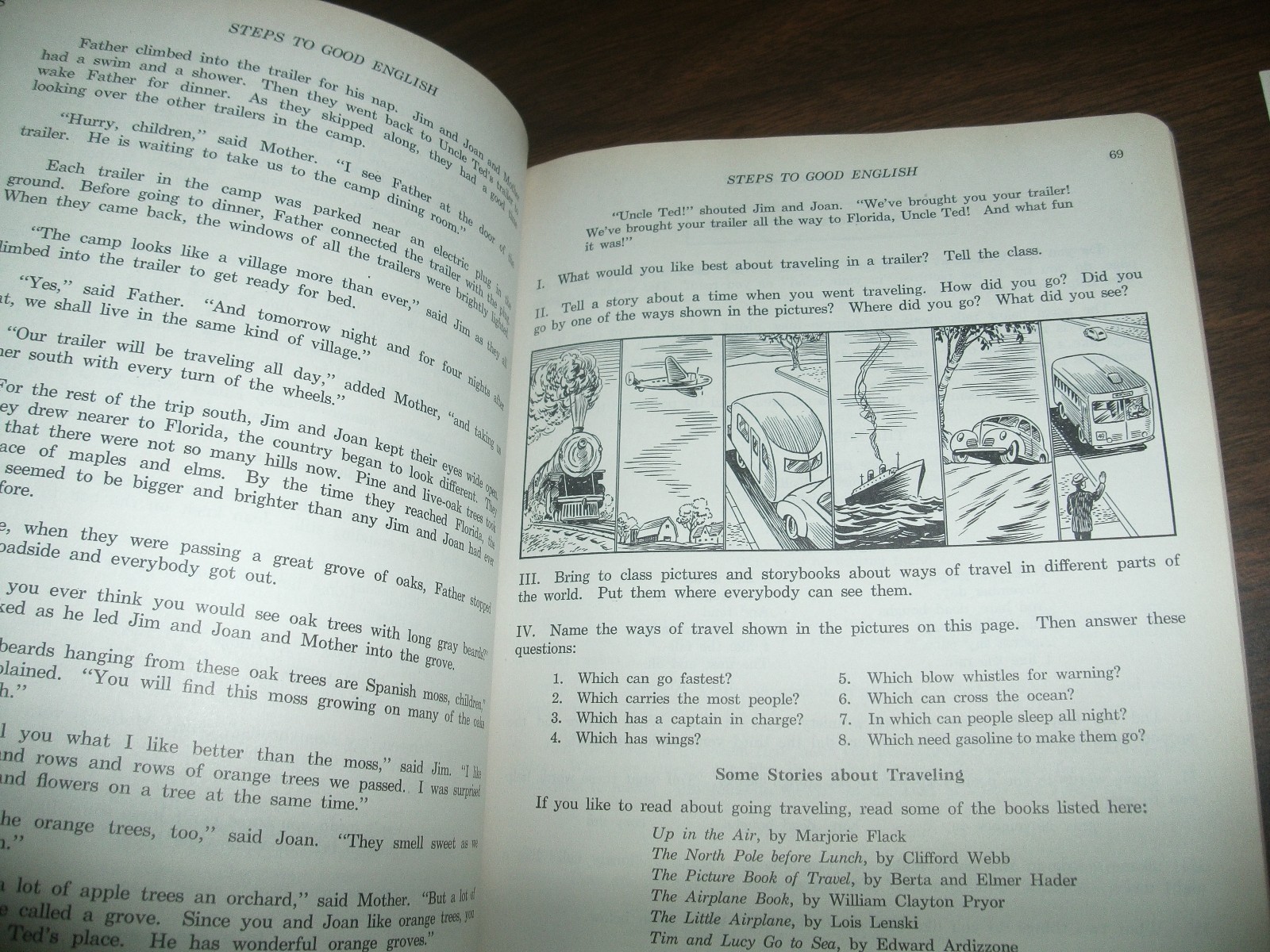 STEPS TO GOOD ENGLISH Book Three Iroquois Publishing Co Shattuck 1941 Vintage