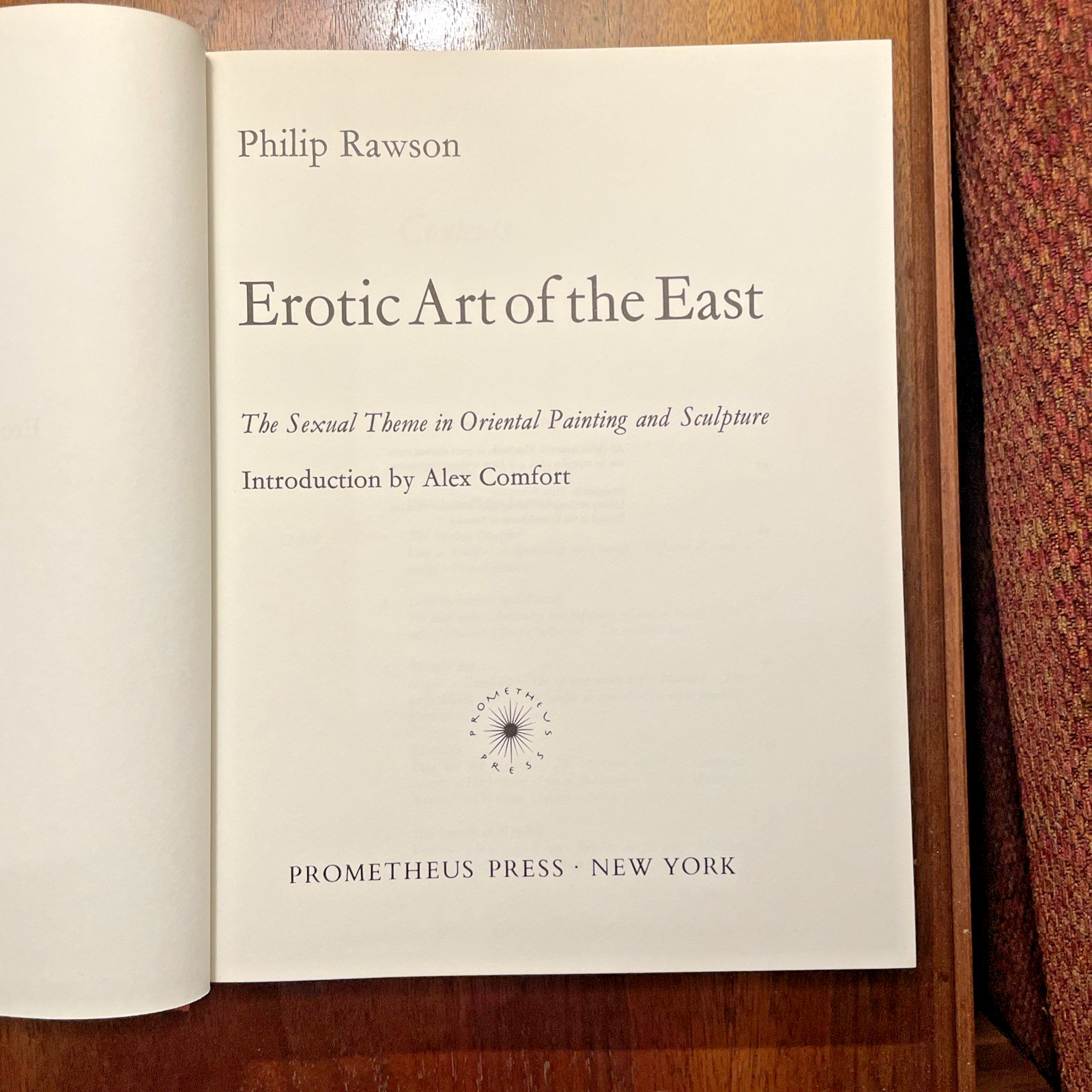 EROTIC ART OF THE EAST – ORIENTAL PAINTING & SCULPTURE -PHILIP RAWSON-1968-HC DC