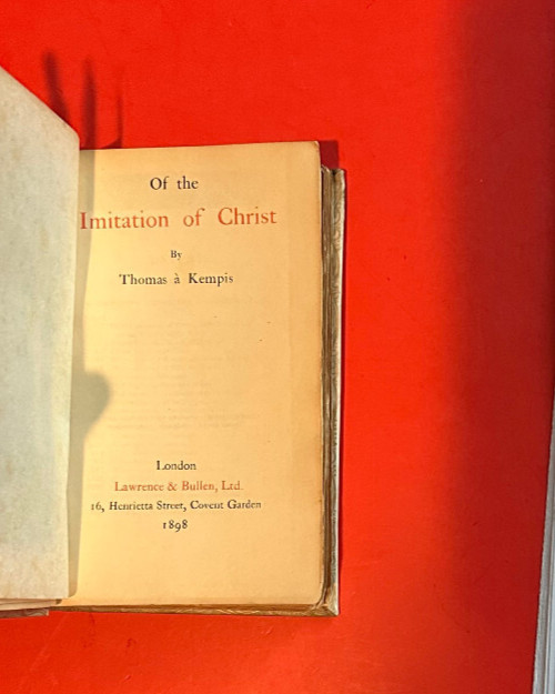 The Imitation of Christ – 1898 Turbayne Vellum Binding