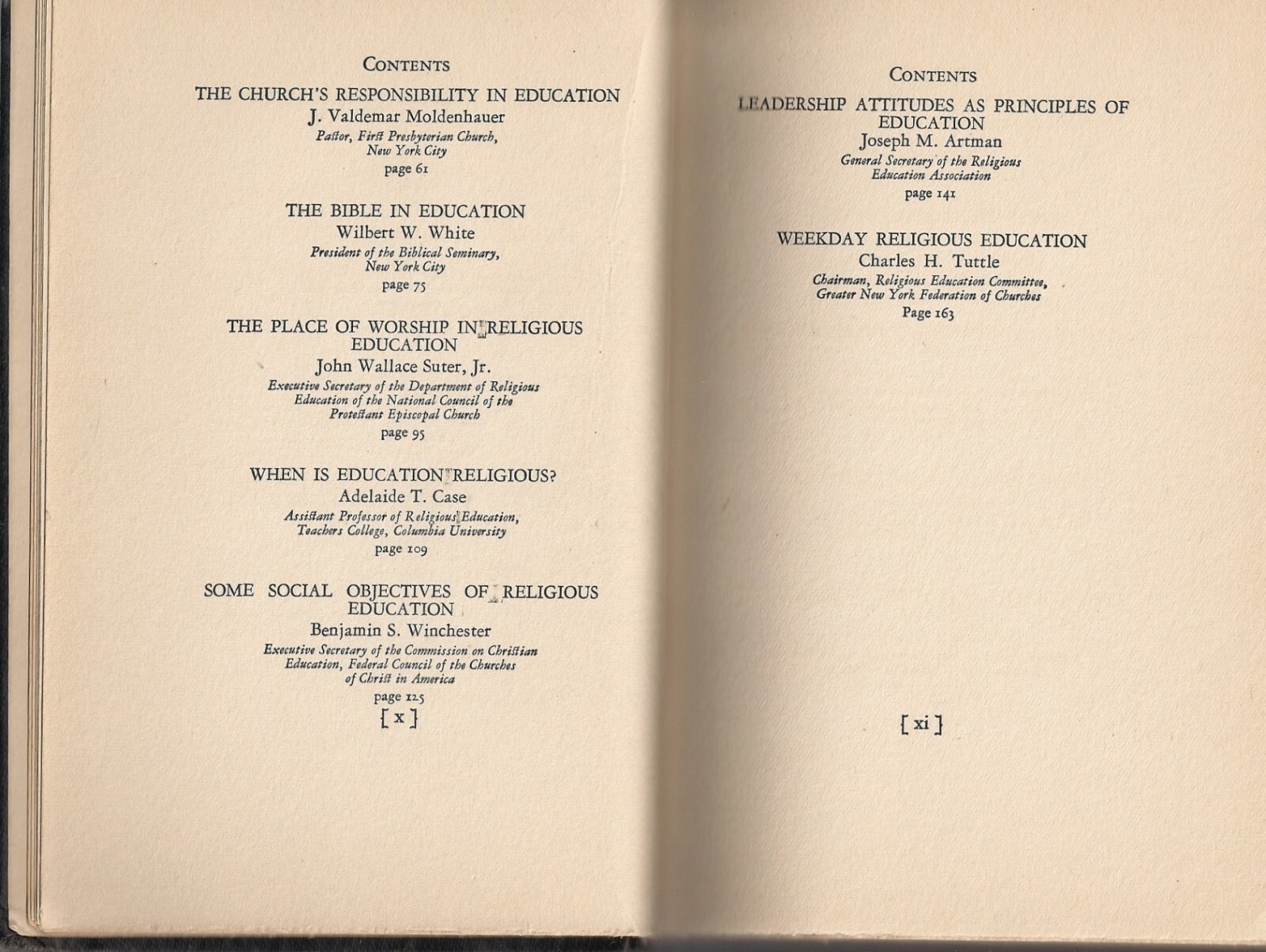 Religion In USA Education 1929 Walter Howlett vintage 1920s New York Symposium