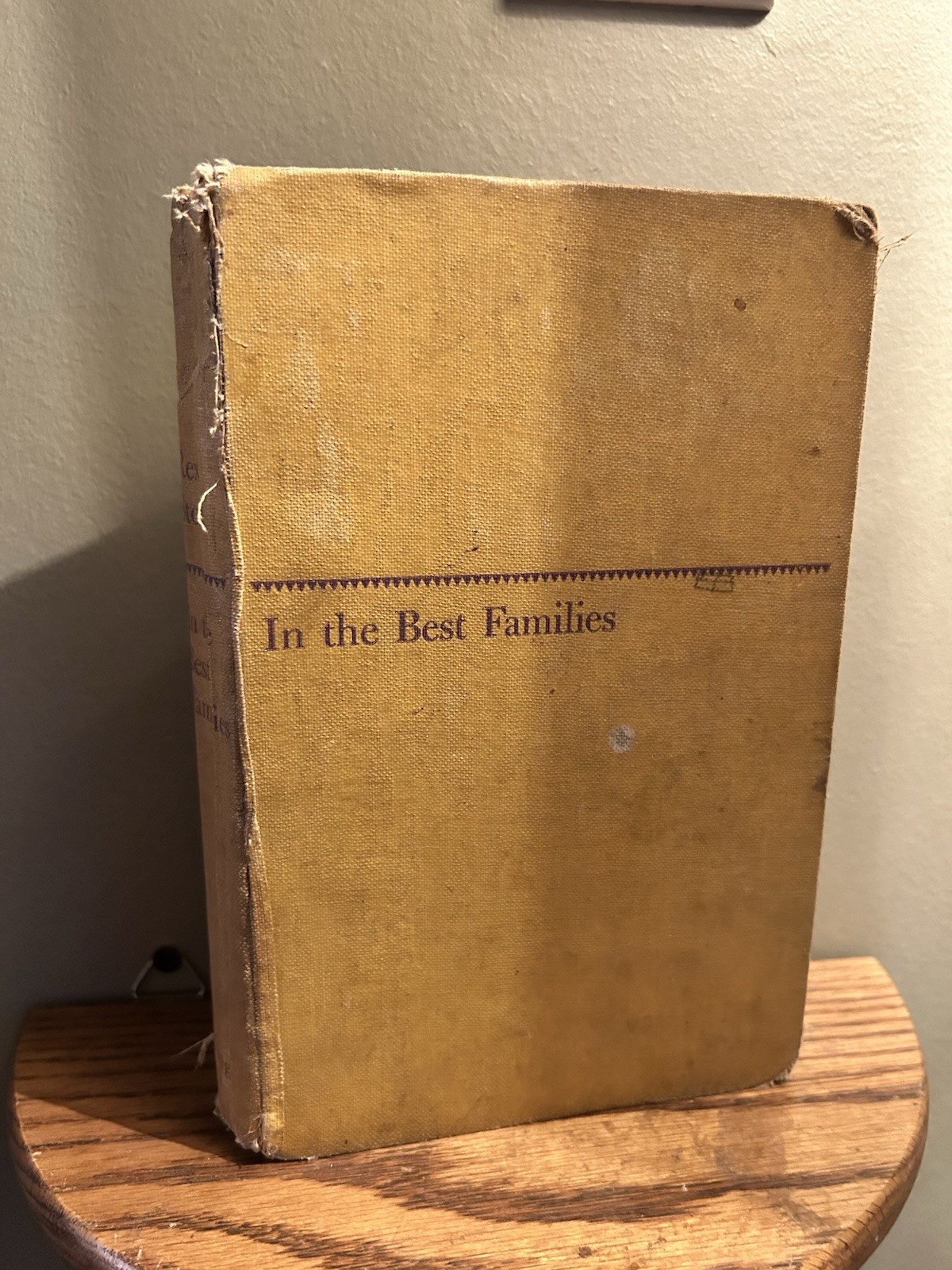 In The Best Families Rex Stout 1950 A Nero Wolfe Novel HC 1st Edition