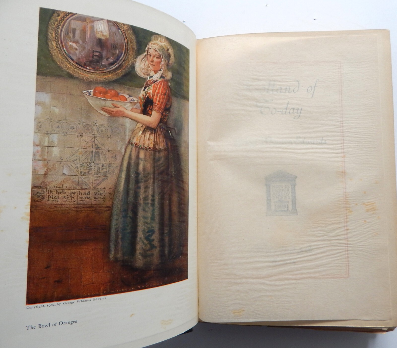 HOLLAND OF TO-DAY Edwards 1E 57 illustrations Dutch Silver towns costumes 1909