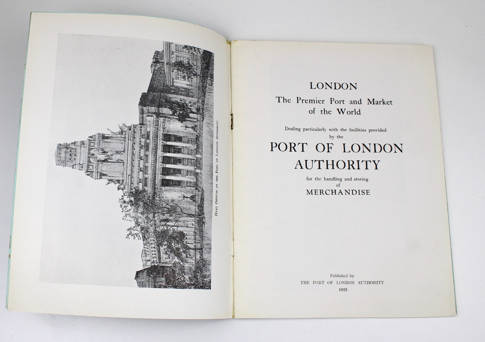 Port of London Authority 1925 Souvenir Docks Harbour Shipbuilding Ships Thames