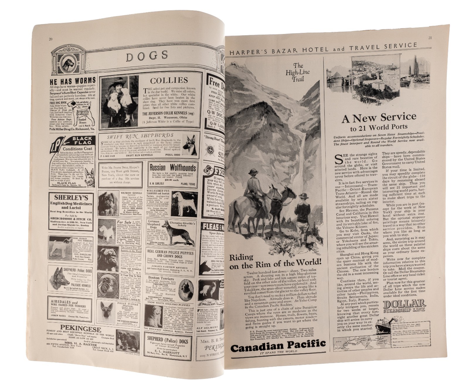 Harper’s Bazar Bazaar May 1924 The Bride’s Number Bridal Ad’s Antique Magazine