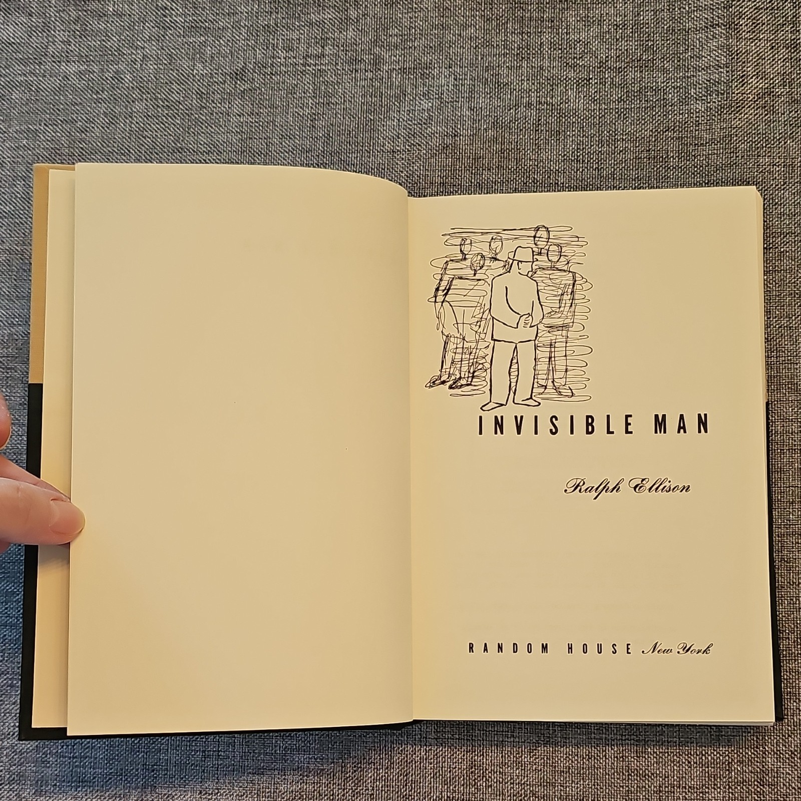 Invisible Man – Ralph Ellison Hardcover 1952 Random House, First Edition Library