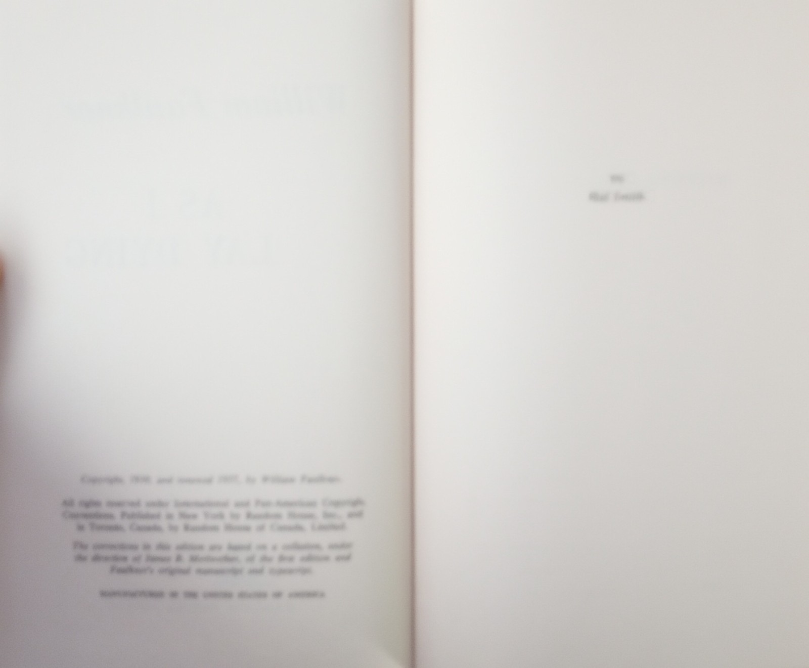 William Faulkner 3 HC Books: Sanctuary, Sound And Fury, As Lay Dying, FREE SHIP!