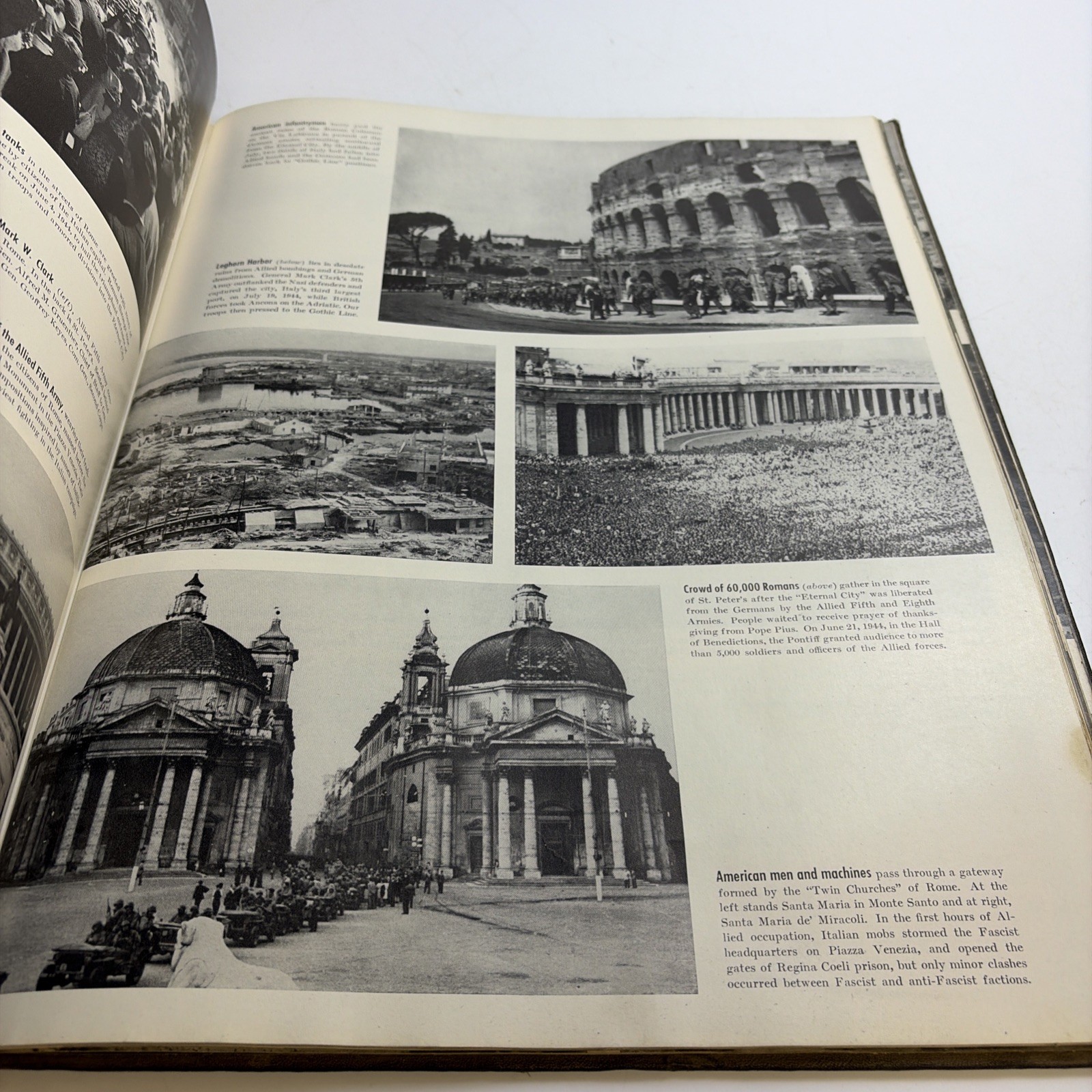 Vintage Collier’s Photographic History of World War II Hardcover Photo Book