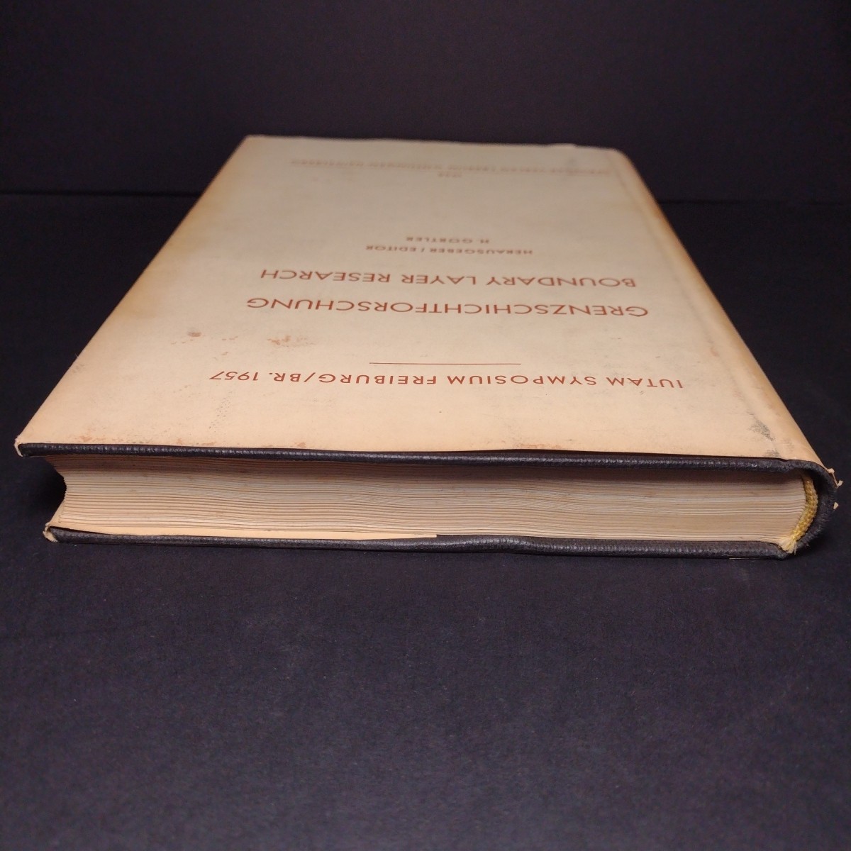 Grenzschicht Forschung / Boundary Layer Research, H. Gortler (Eng/Ger) Text 1958