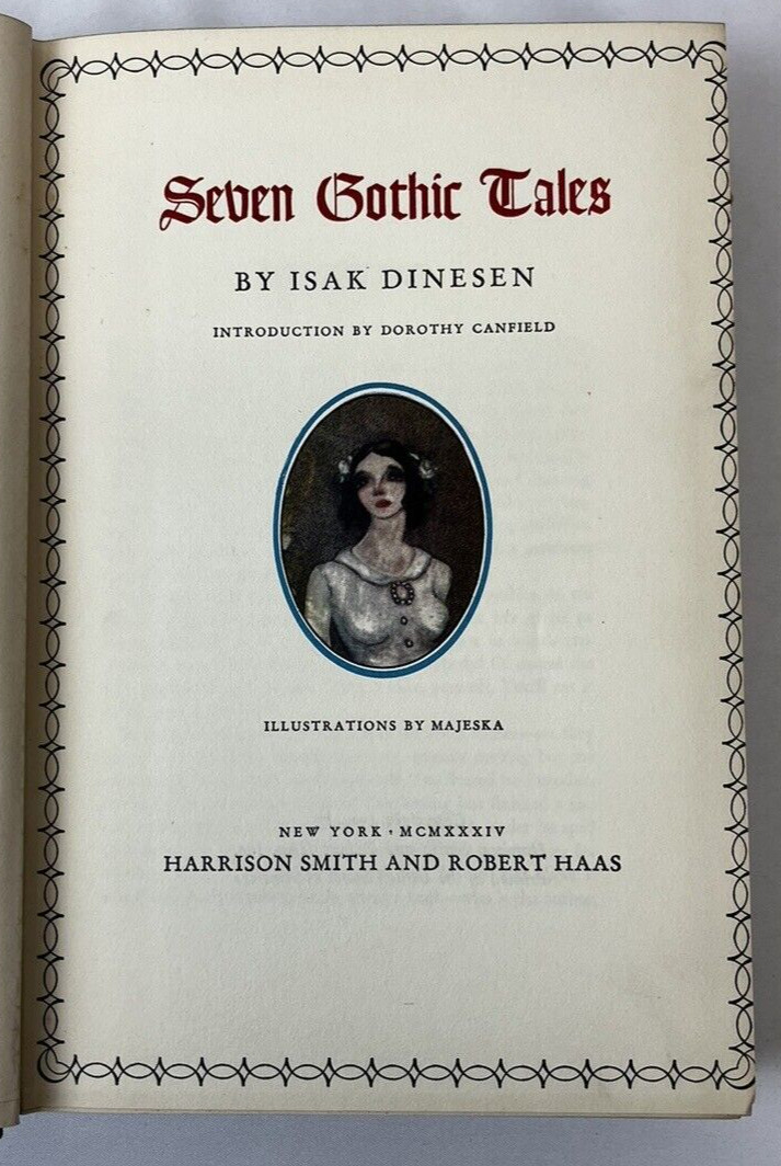 Seven Gothic Tales Limited Edition Isak Dinesen 1934 HC Slipcase