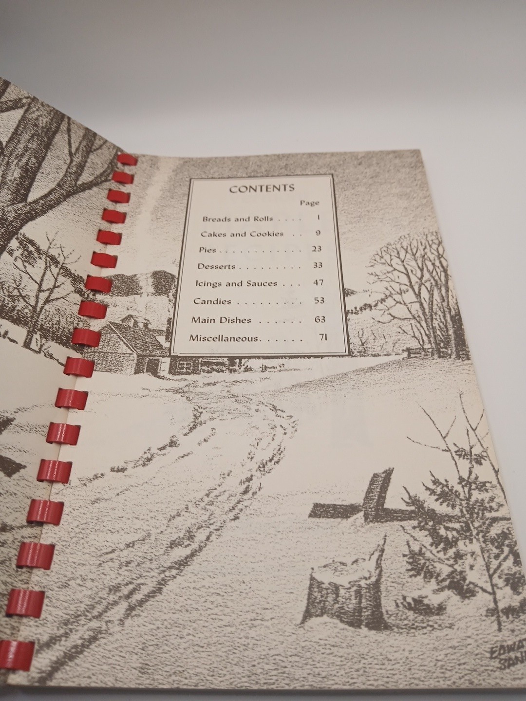 Mary Pearl Vermont Maple Recipes Spiral Bound Illustrated Cook Book Vermont