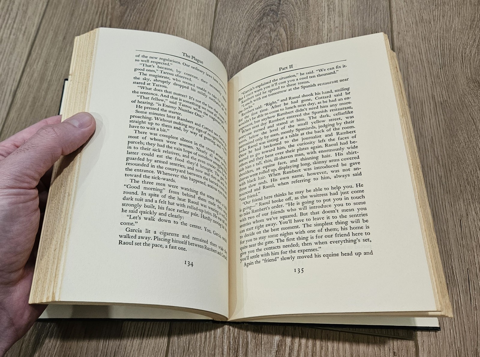 The Plague by Albert Camus – 1957 Ninth Printing Alfred Knopf Hardcover (No DJ)