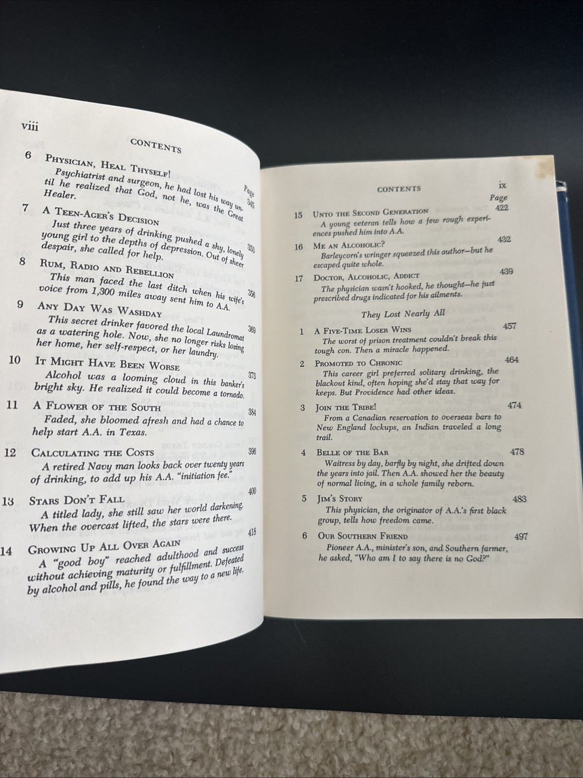 Alcoholics Anonymous,3rd Edition 22nd Printing, 1976 Hardcover 1986 Print