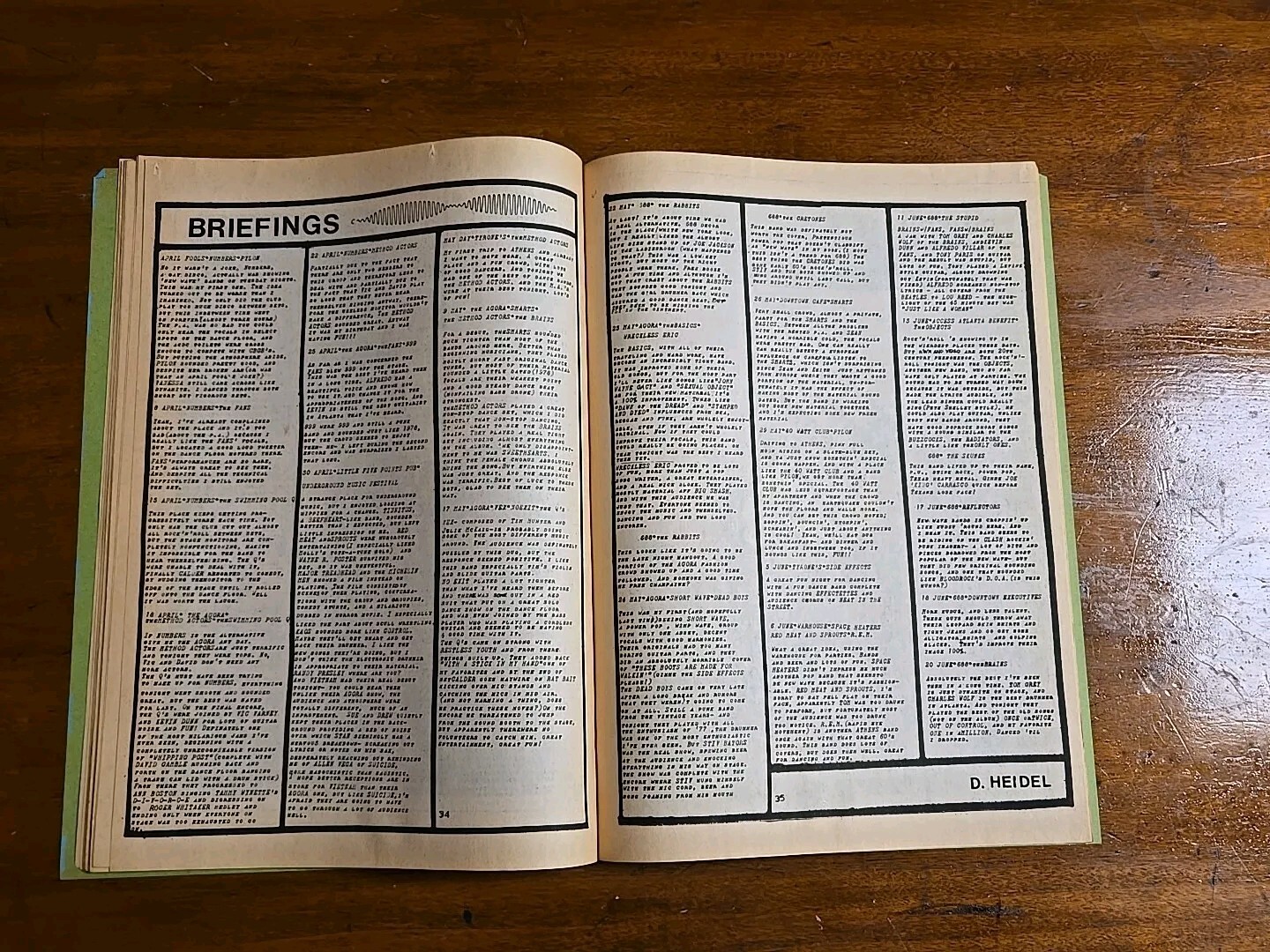 YES! 1ST R.E.M. PRESS, 1ST Mention In A Publication – USELESS KNOWLEDGE 1980