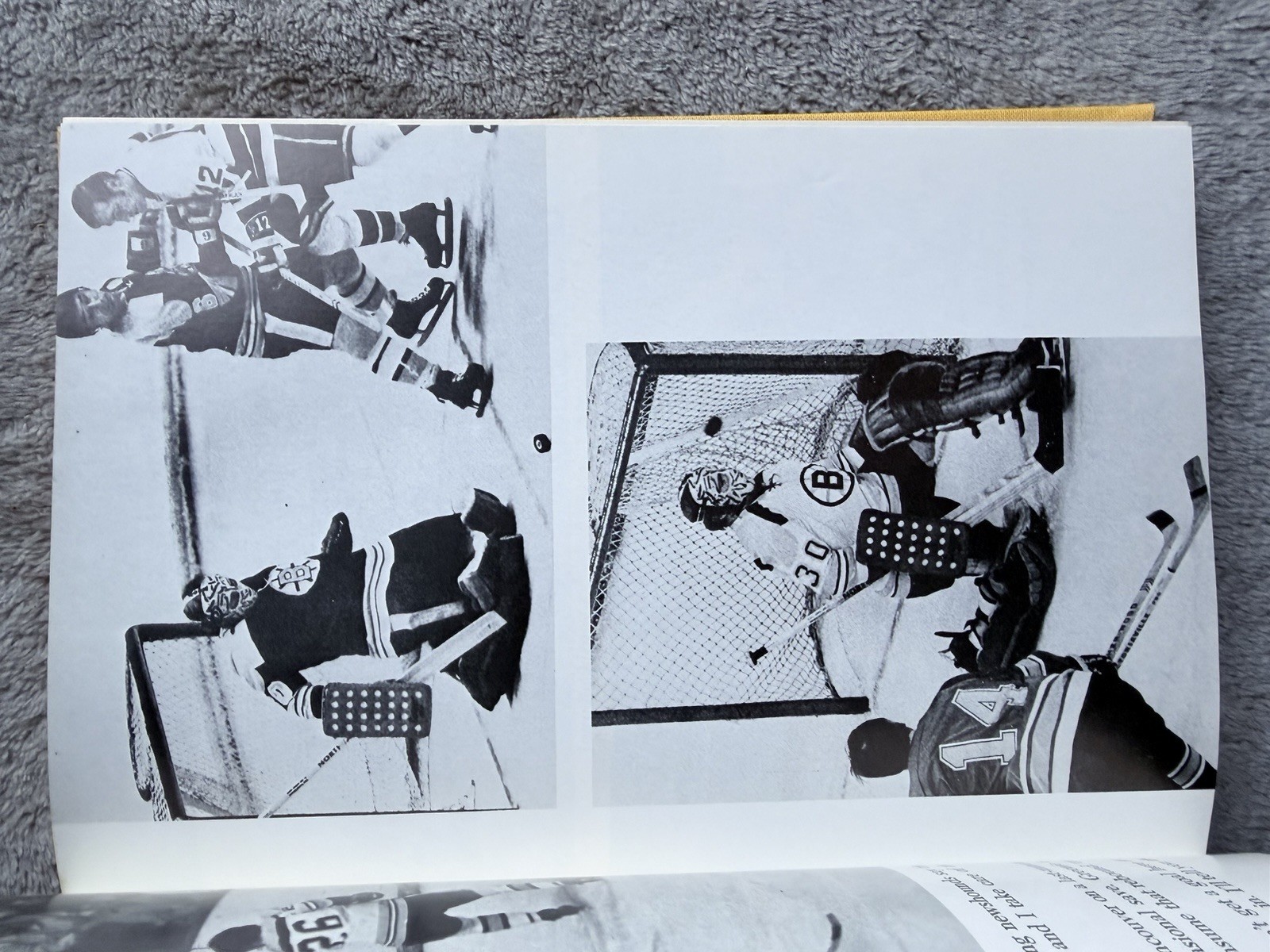 Goaltender Gerry Cheevers 1971 1st Ed HC Boston Bruins Hockey w/ Trent Frayne VG