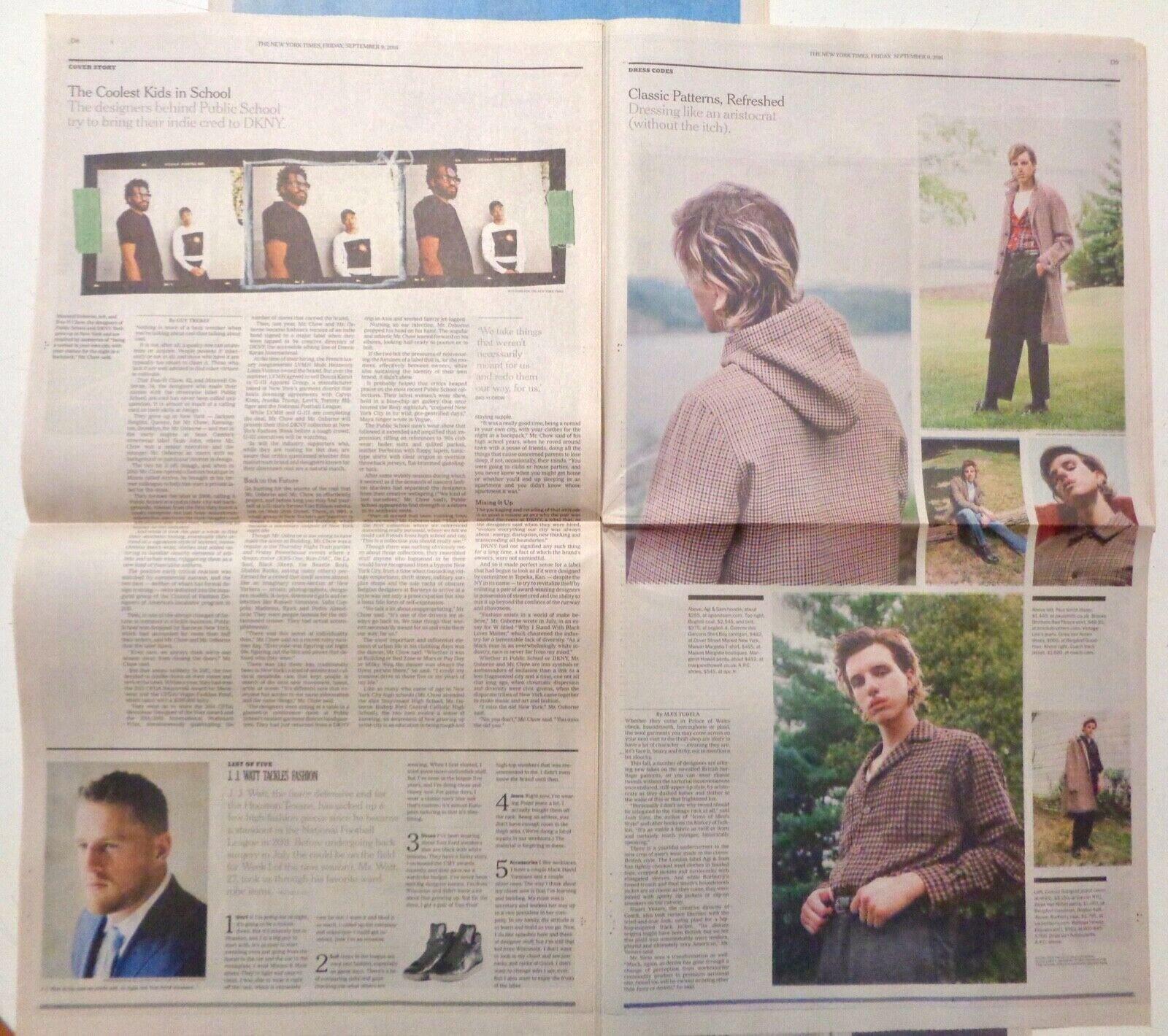 MEN’S STYLE New York Times Lot of 6 Issues – 2016 FASHION DESIGN Influencers