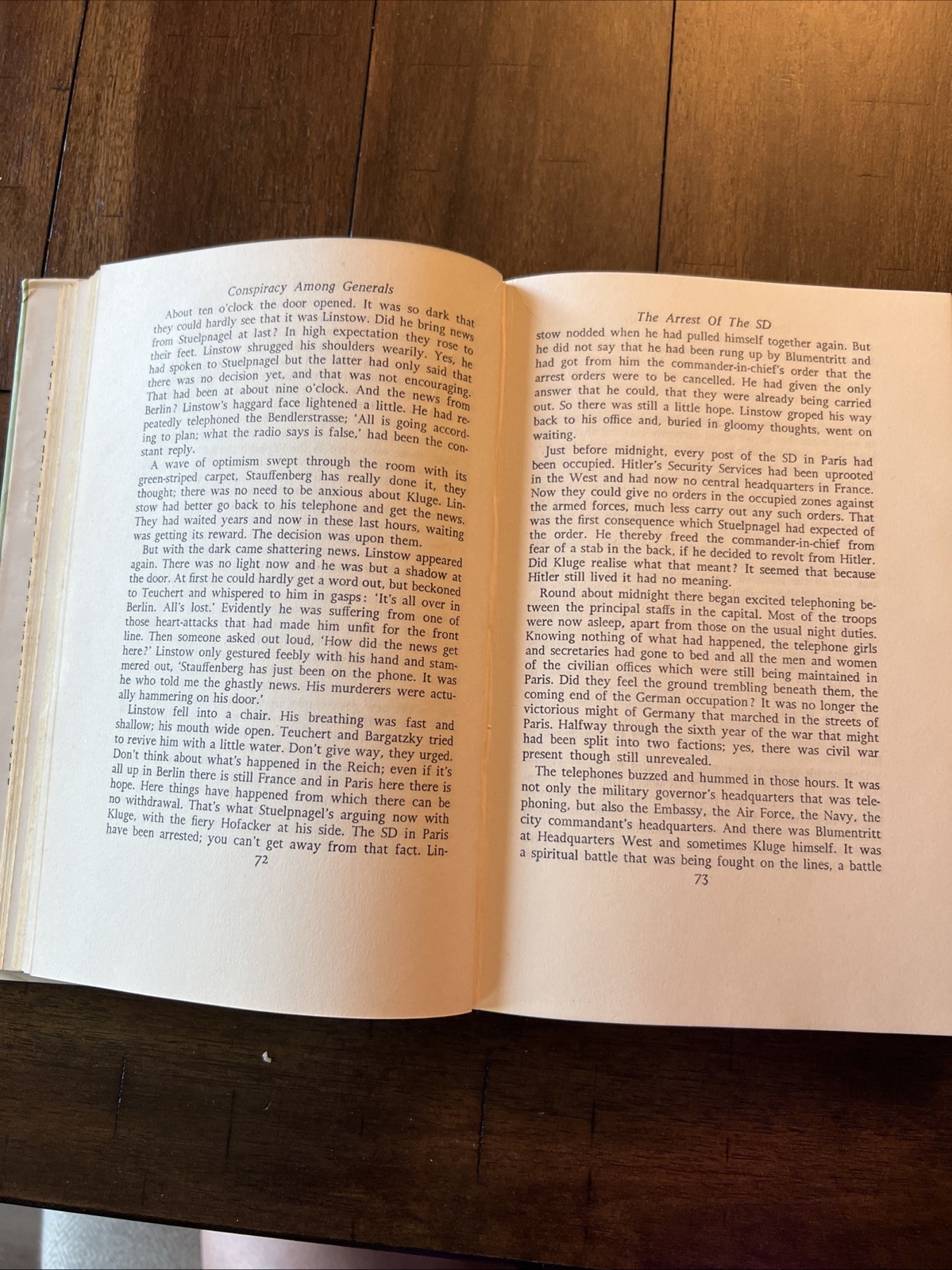 Conspiracy Among Generals by Wilhelm von Schramm. 1956. First English Ed HCDJ