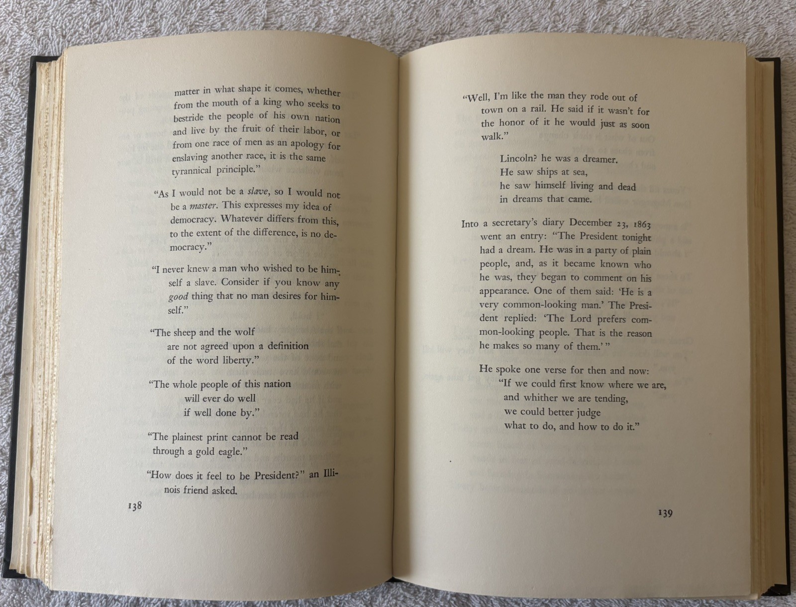 Vintage HC Poetry book by CARL SANDBURG, The People, Yes, 1936