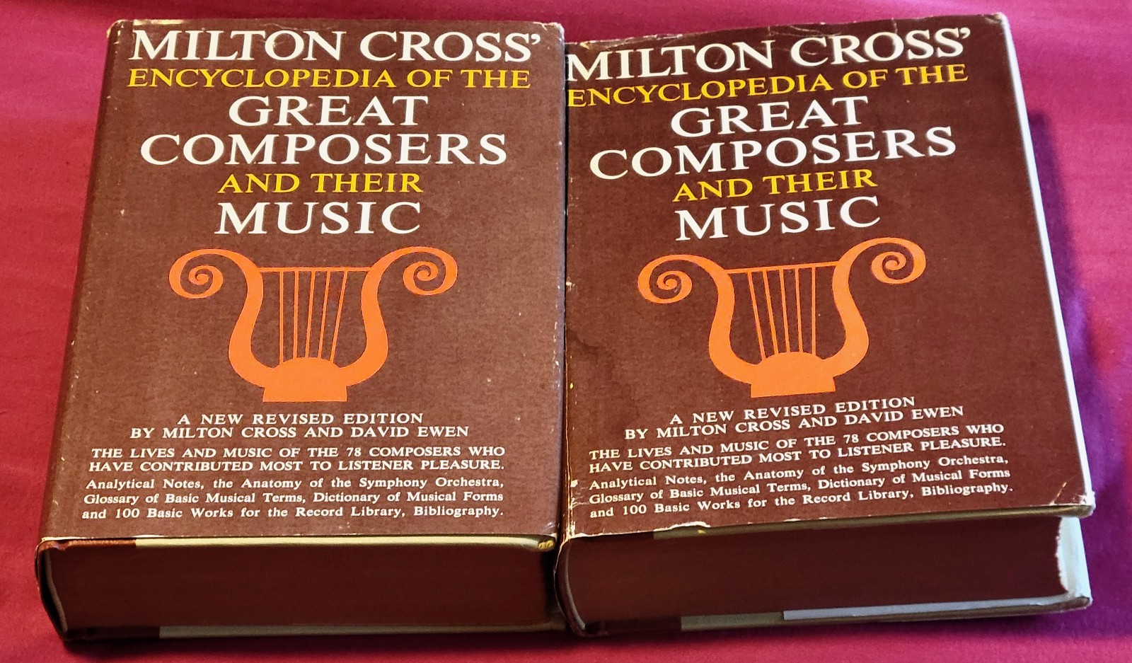 Milton Cross Encyclopedia of Great Composers & Their Music 1962 2 Volume Set HC