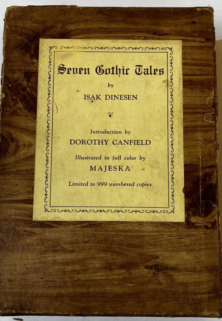 Seven Gothic Tales Limited Edition Isak Dinesen 1934 HC Slipcase