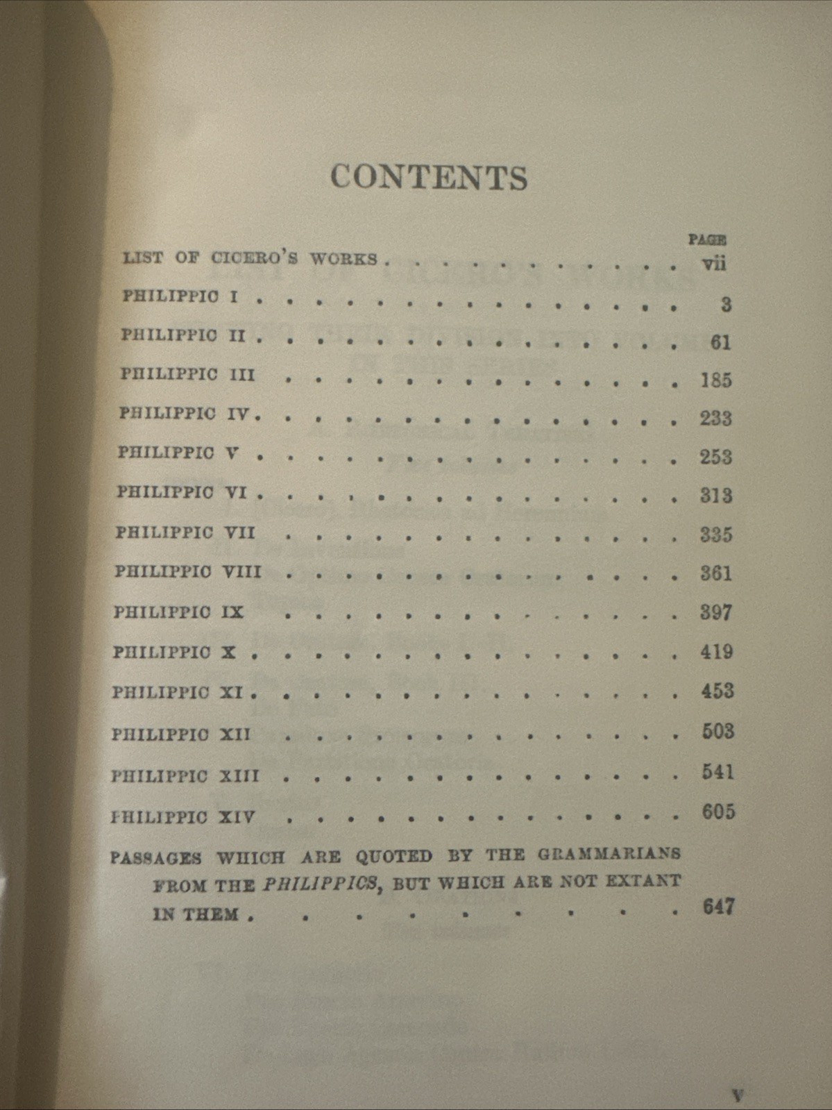 Cicero Vol. XV 15: Philippics; Loeb Classical Library #189 Latin-Eng. HC UK 1969