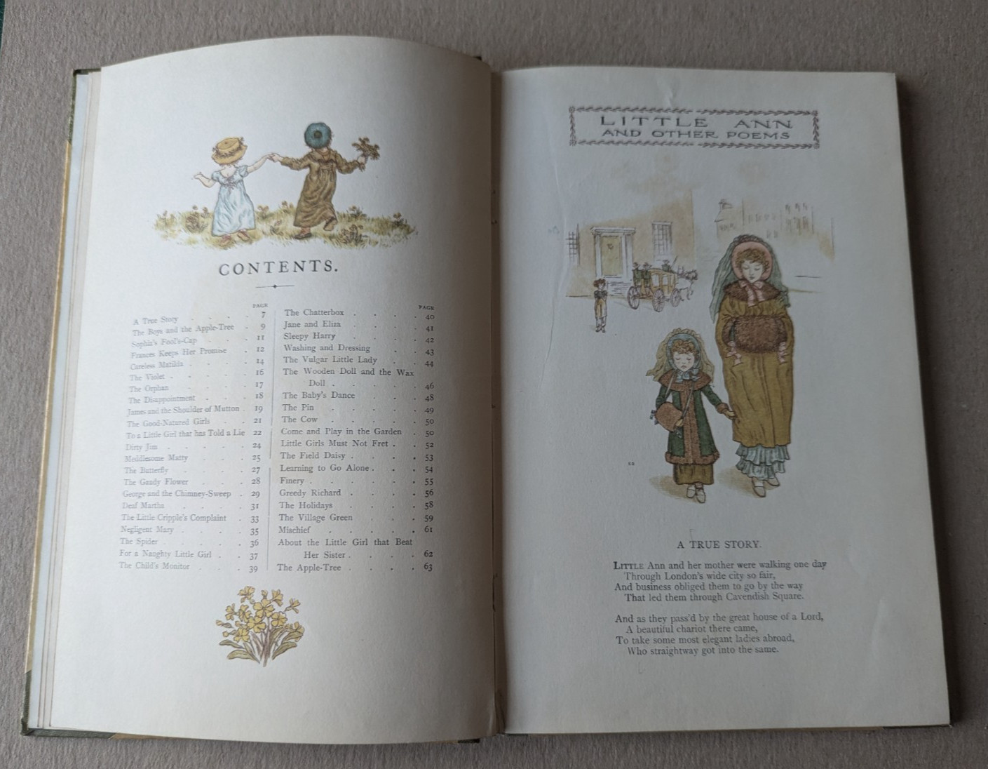 Little Ann and Other Poems ill. by Kate Greenaway, pub. Frederick Warne and Co