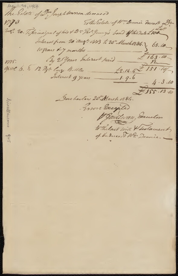 22 Post American Revolutionary War of Independence Manuscripts (1784-1802) DVD