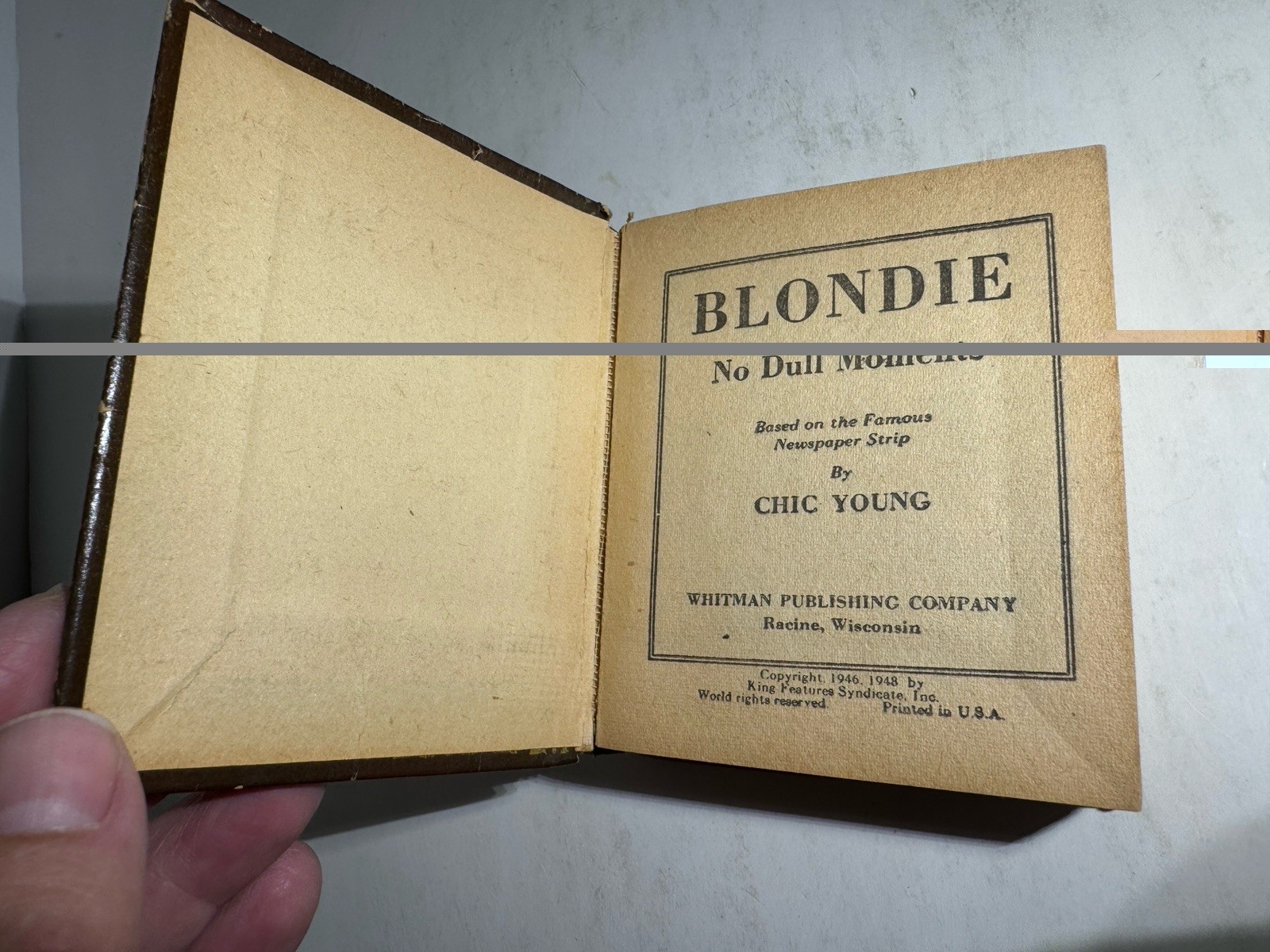 Blondie No Dull Moments 1948 Big Better Little Book #1450 Vintage Whitman