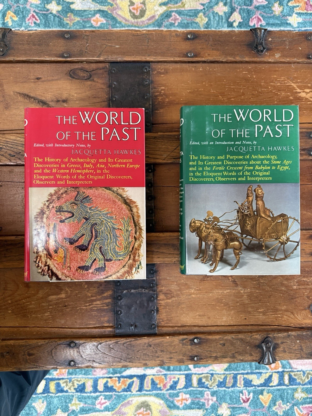 The World of the Past by Jacquetta Hawkes 2 Volume Box Set Alfred A. Knopf HC