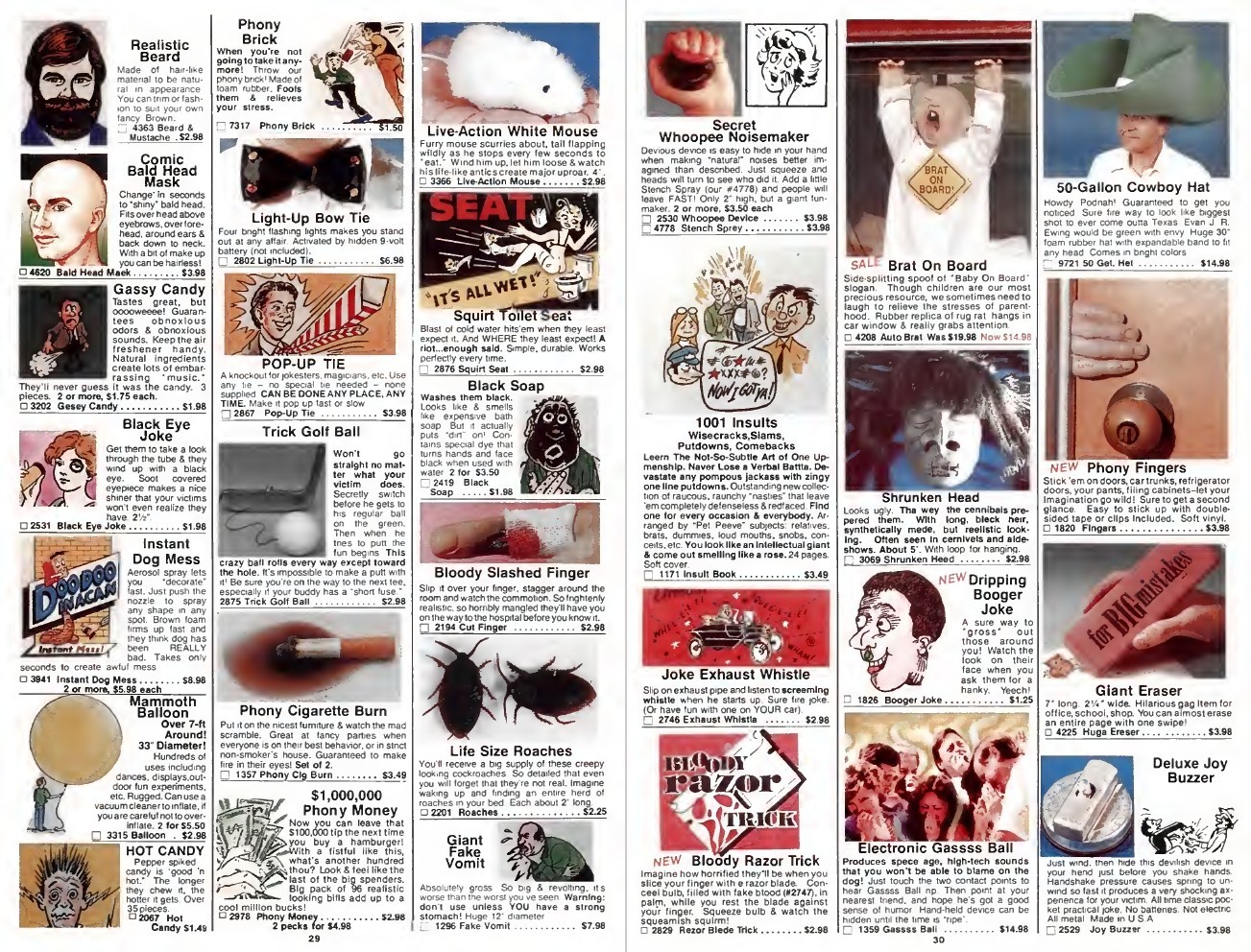 8 old Johnson Smith Co. Curios Gifts Novelty Catalogs (1960s, 70s & 90s) on DVD