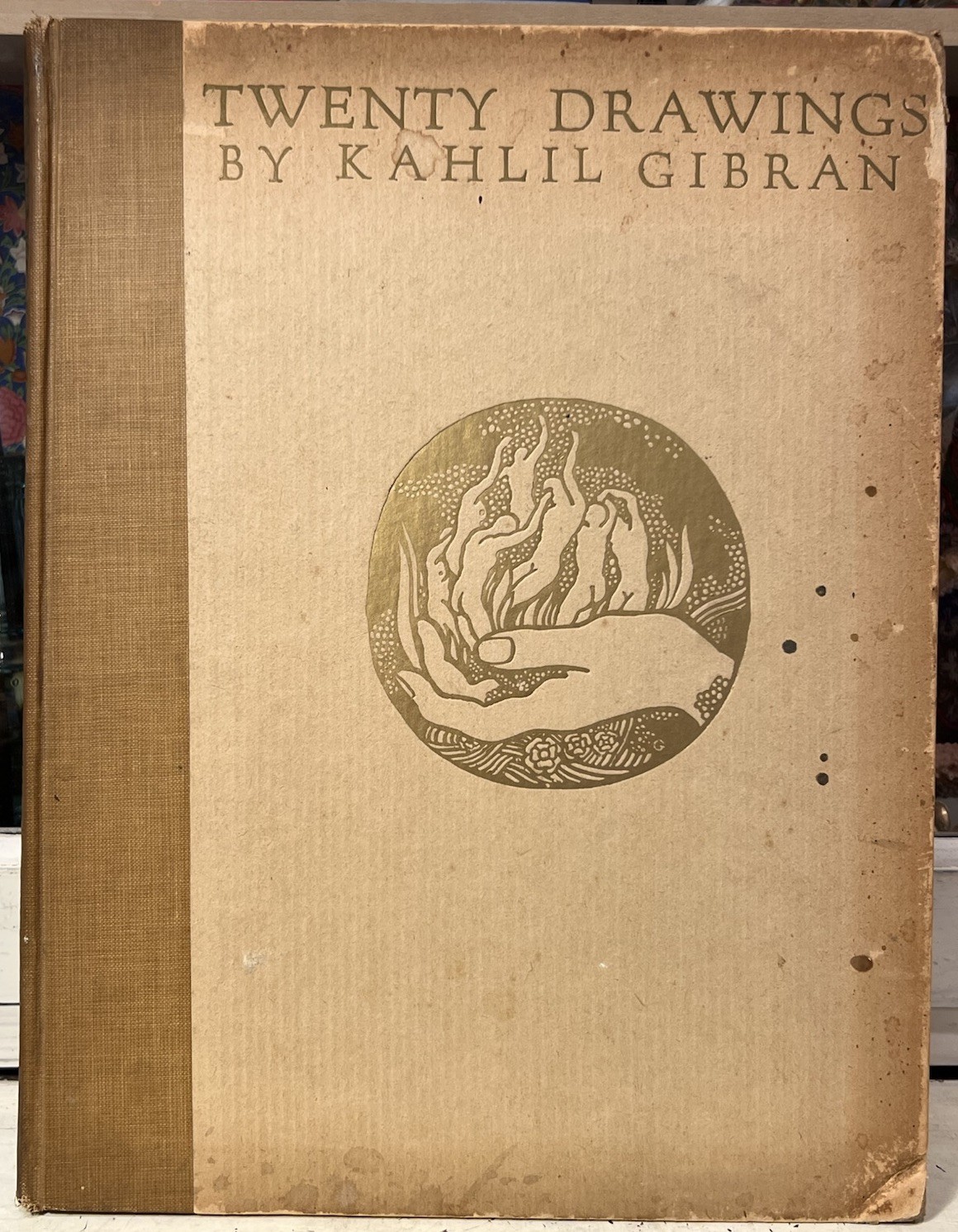 Antique Book Twenty Drawings by Khalil Gibran First Edition 1919 Alfred A Knopf