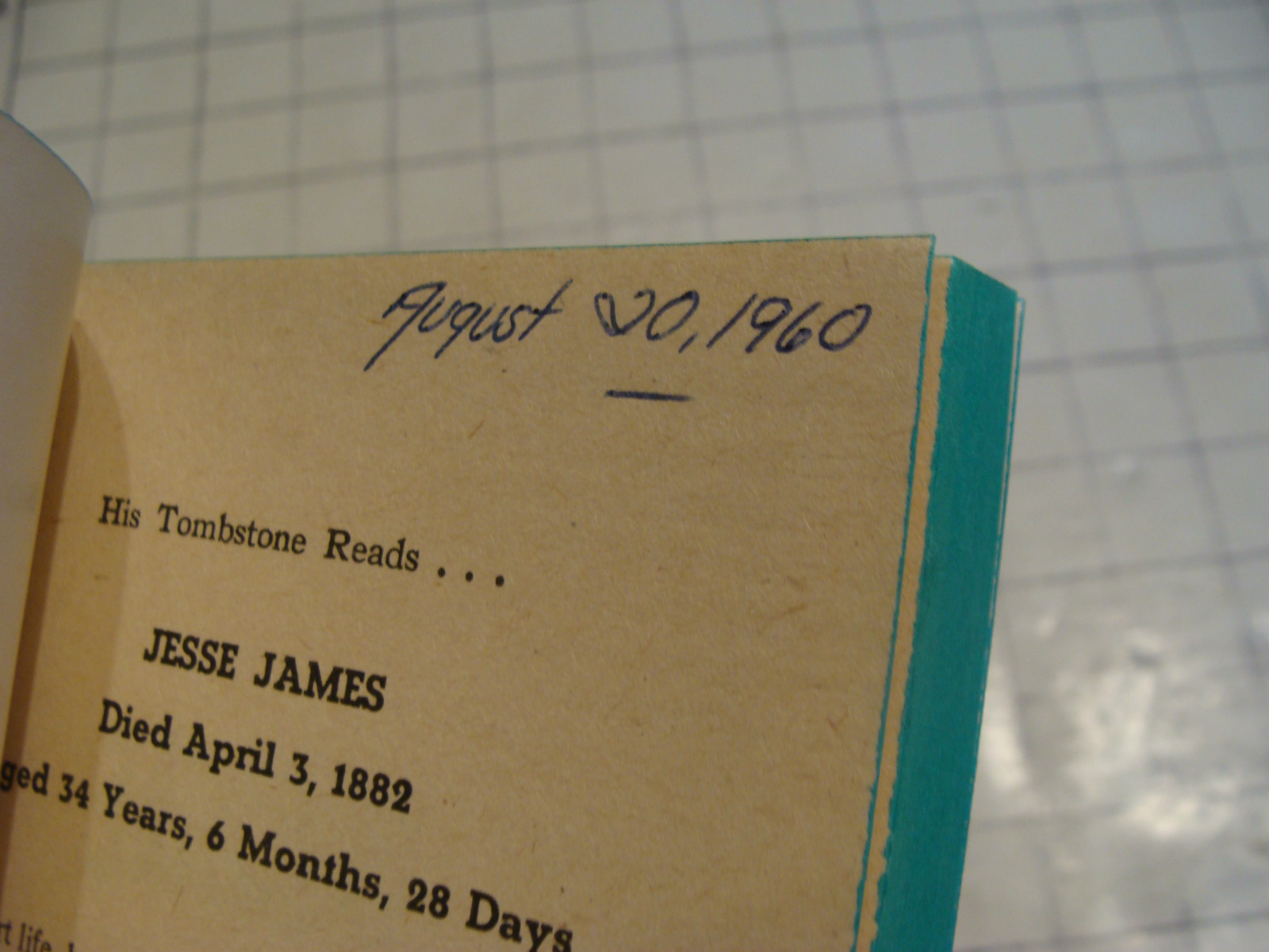 UNREAD Dell D295 1st ed. paperback: JESSE JAMES was my neighbor Homer Croy