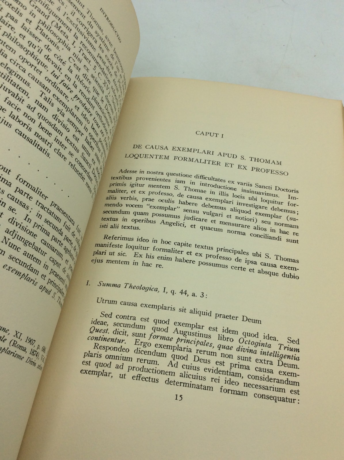 DE DIVISIONE CAUSAE EXEMPLARIS APUD S. THOMAM – 1936 – Latin Catholic