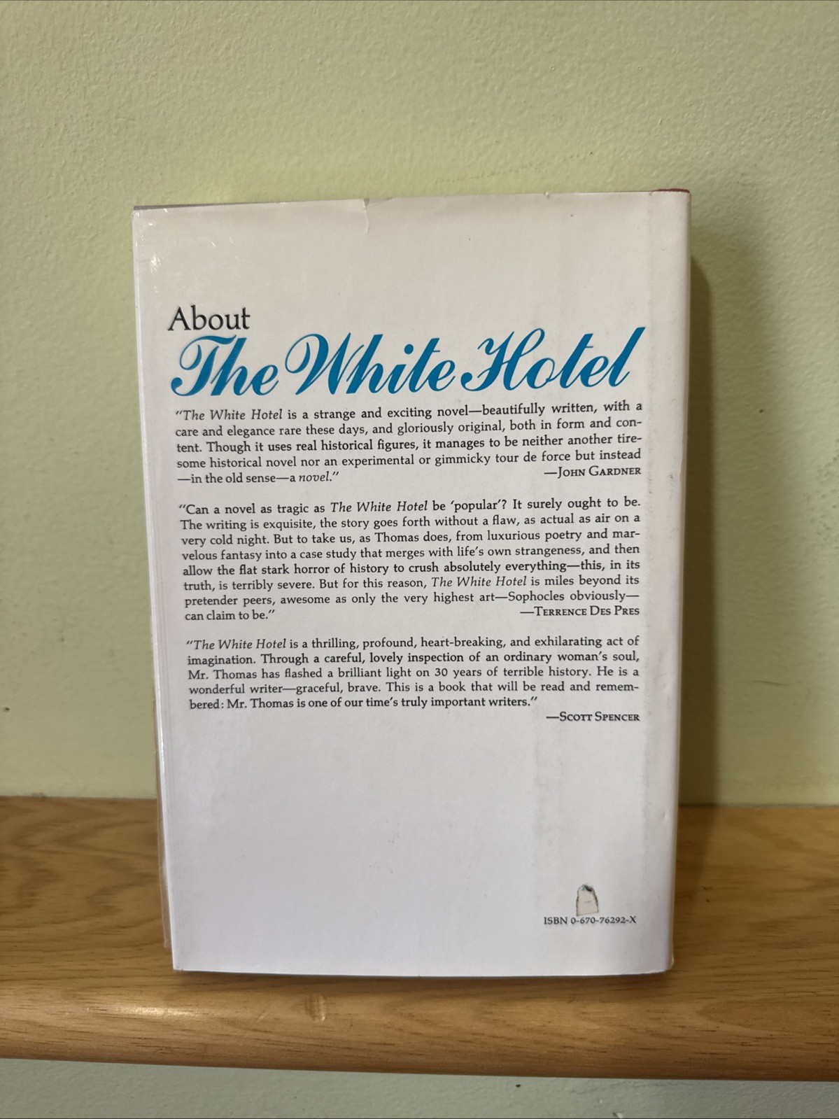 The White Hotel D.M. Thomas First Edition 1981 1st/1st Viking Press Hardcover