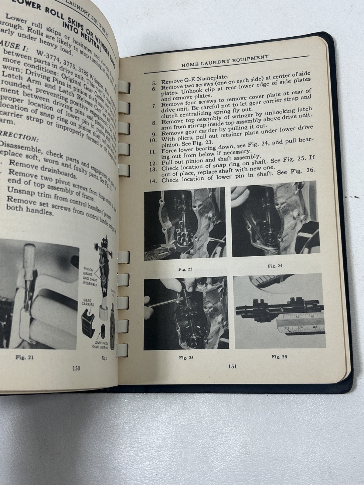 Appliance Service Handbook – General Electric (Spiral, Paperback, 1944)