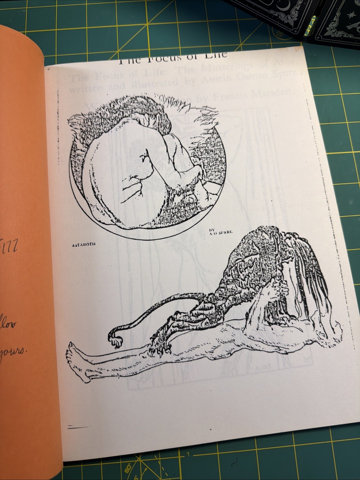 Austin Osman Spare Focus of Life Aaos Don Kraig Copy Frater Vortritt Inscribed