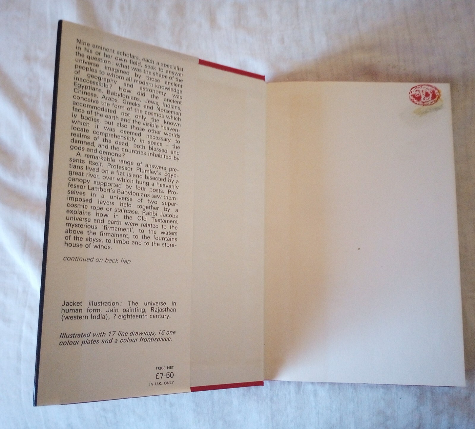 Ancient Cosmologies Book 1975 Carmen Blacker & Michael Lowe U.S. Seller UK Print