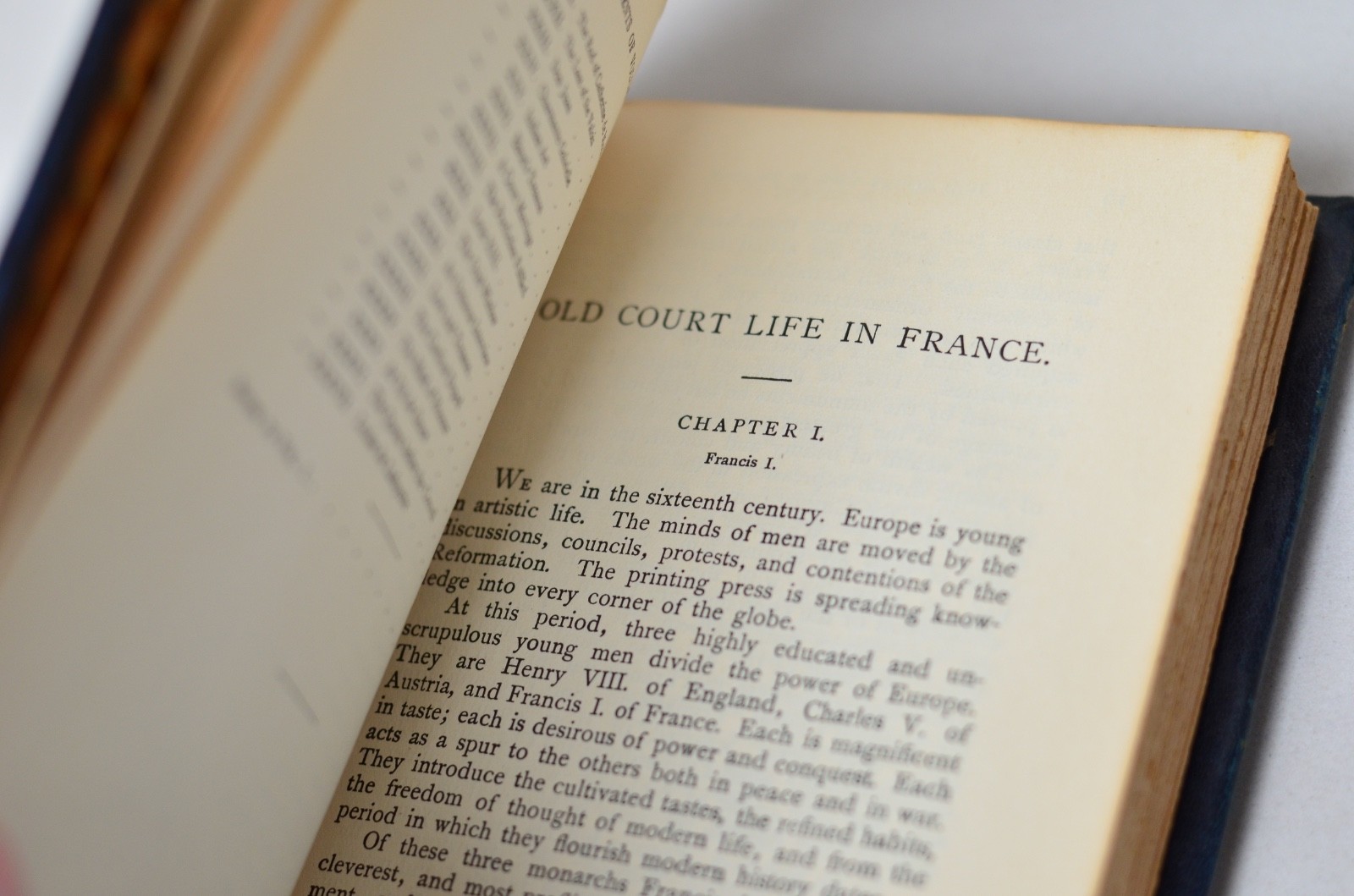 Antique Leather Bound Old Court Life in France by Frances Elliot c. 1880 – Vol I
