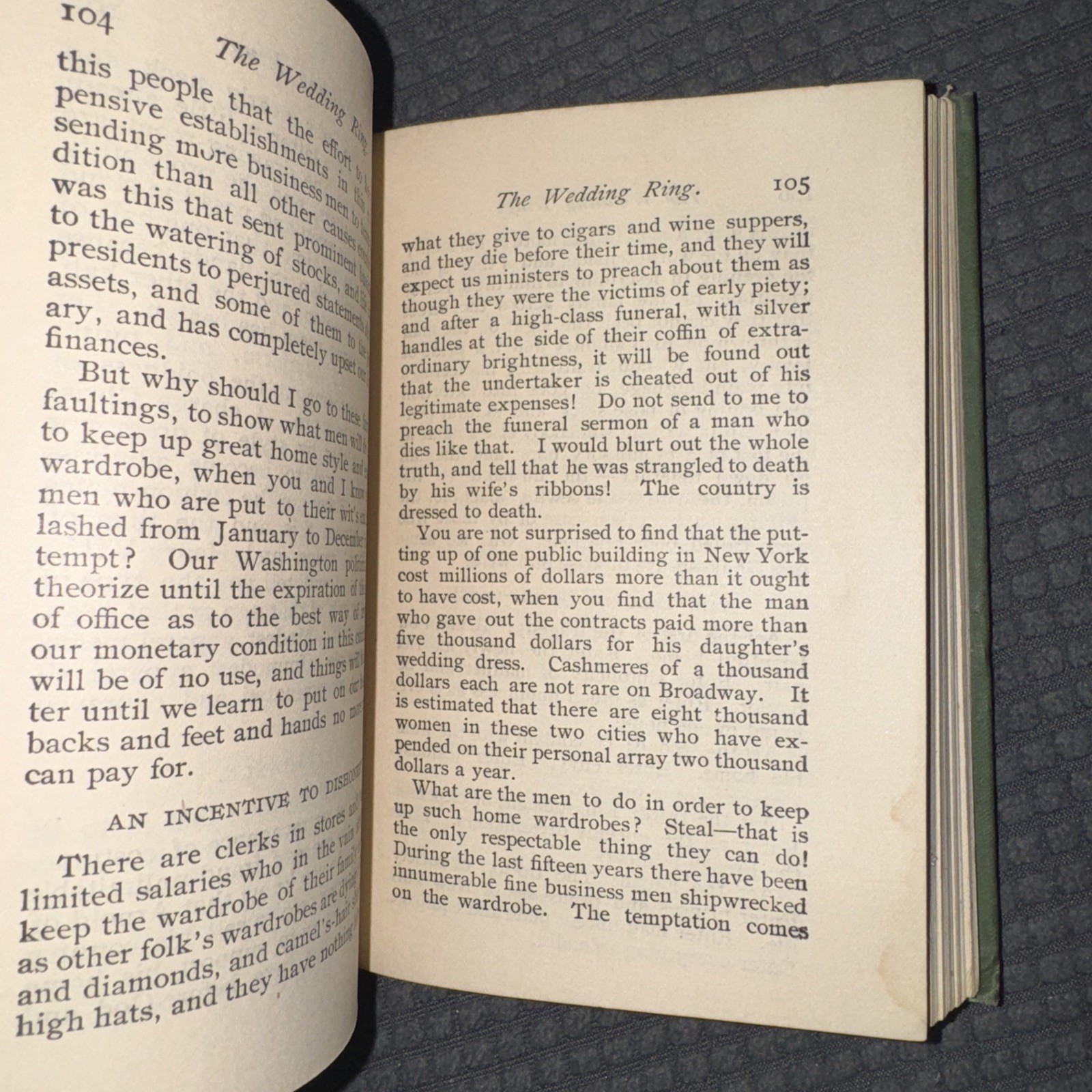 The Christian Herald The Wedding Ring by Talmage 1896 Husbands Wives Matrimony