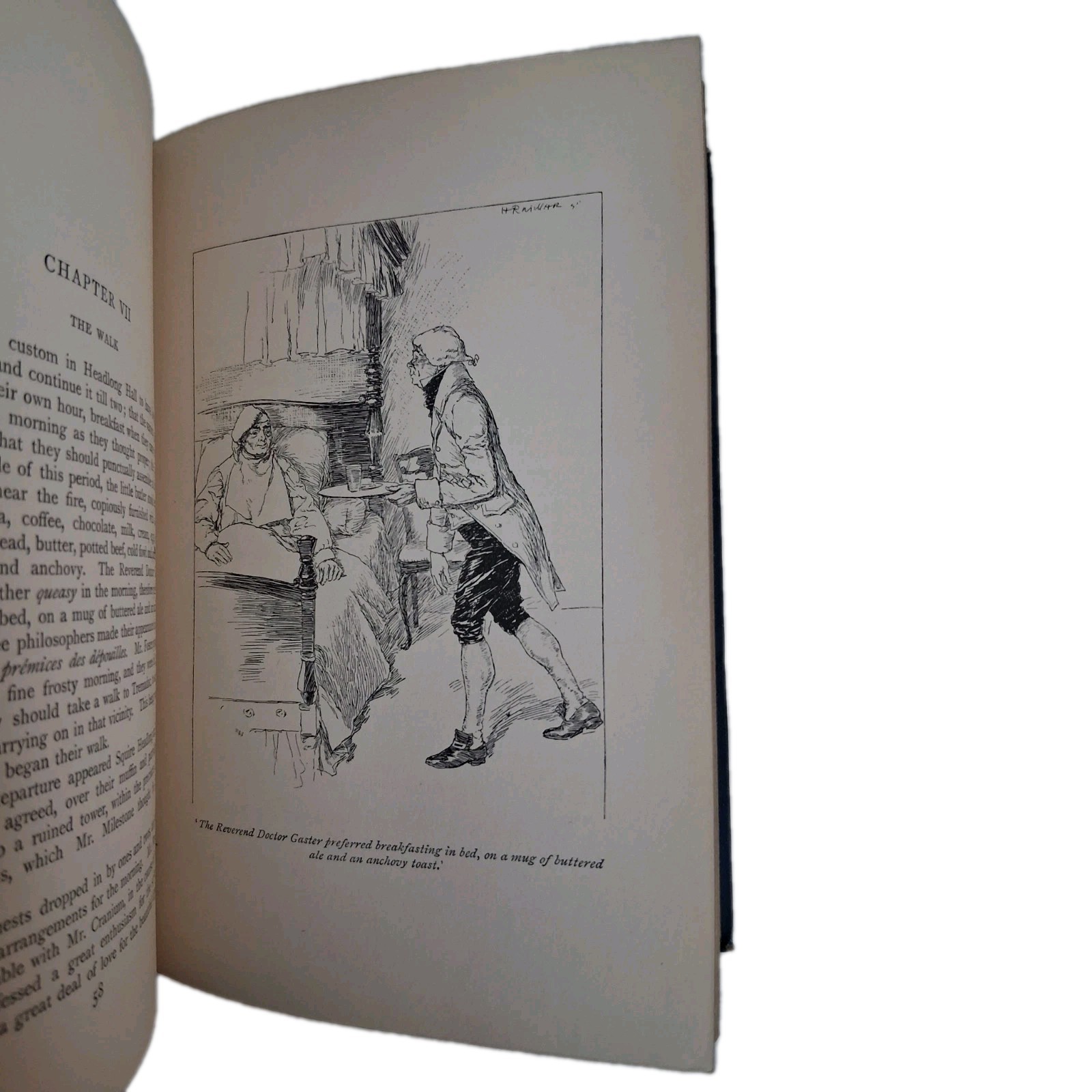 1896 HEADLONG HALL and NIGHTMARE ABBEY THOMAS LOVE PEACOCK BINDING GOTHIC London
