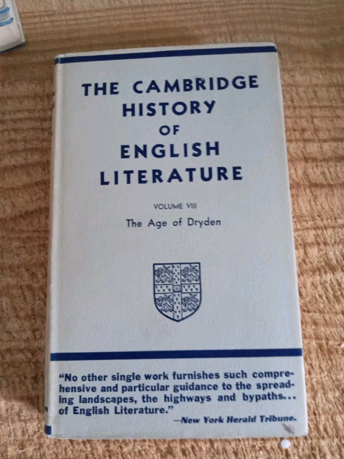 1933 CAMBRIDGE HISTORY HARDCOVER 10 BOOK PARTIAL SET LOT(2-11)
