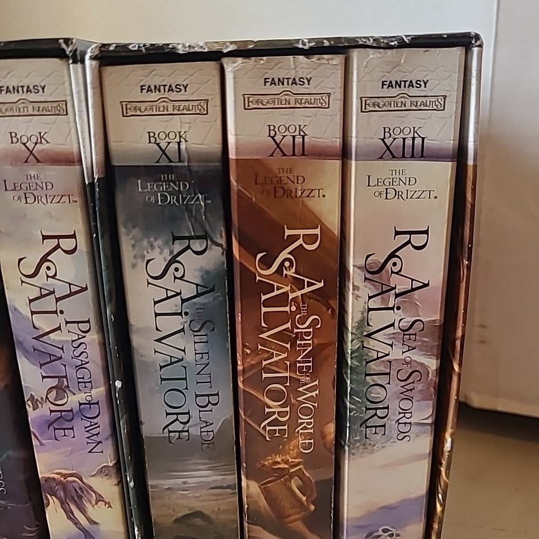 Legends of Drizzt 1 2 4-7 8-13 Salvatore Forgotten Realms Crystal Sojourn Silver