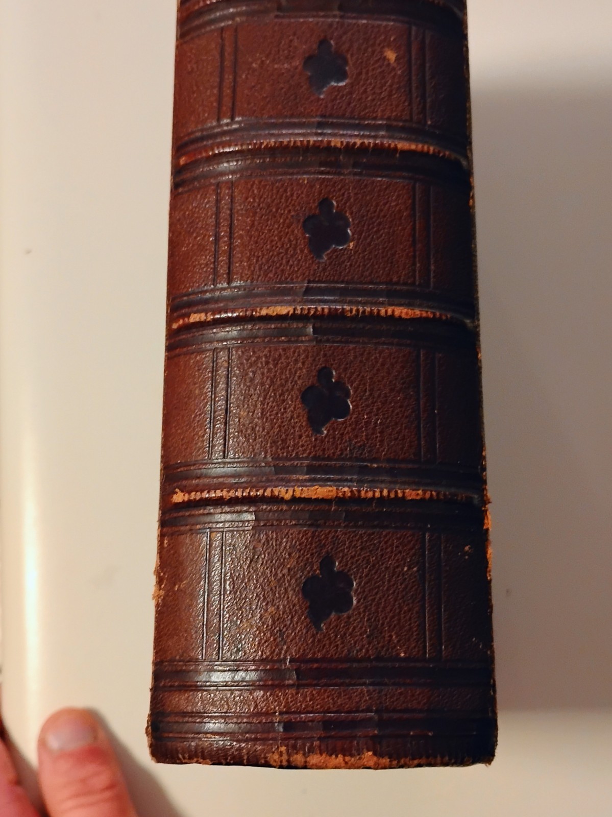 1850s The Poetical Works of Thomas Moore LEATHER Fine Binding Celtic Knot Gilt