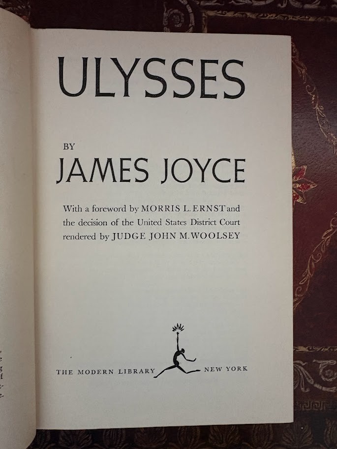 ULYSSES by JAMES JOYCE MODERN LIBRARY GIANT #G52 1961 HC/DJ EUC