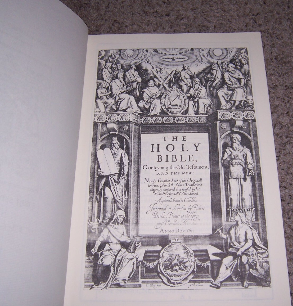 Timeless Treasures Holy Bible 1611 King James Edition replica