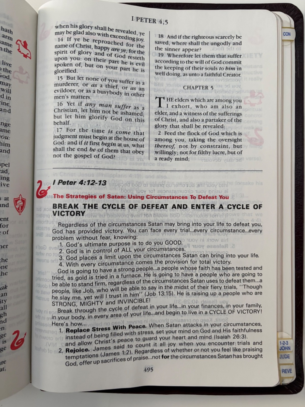 God’s Victorious Army Bible KJV Morris Cerullo Spiritual Warfare Ref Ed II 1989