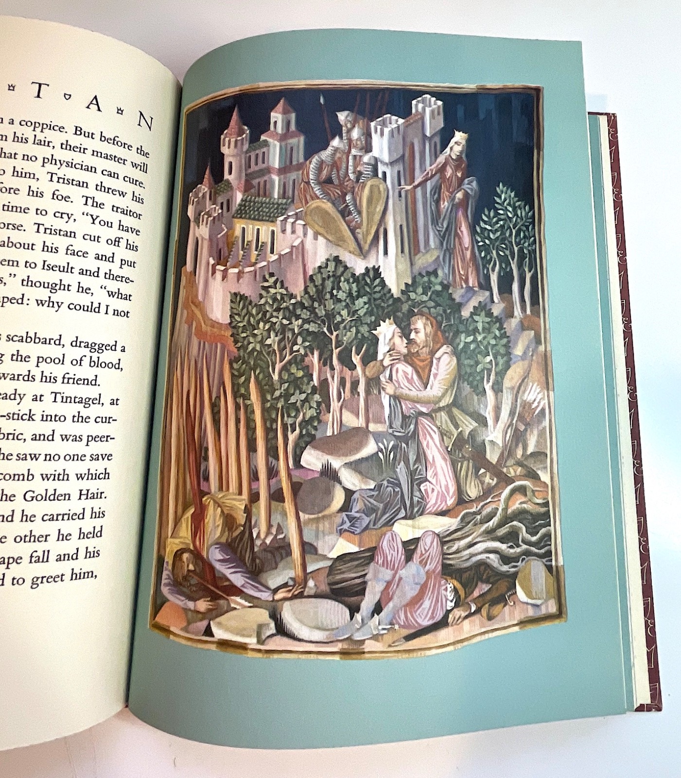 The Romance of Tristan & Iseult Heritage Press 1960 Bedier Illustrated, Slipcase