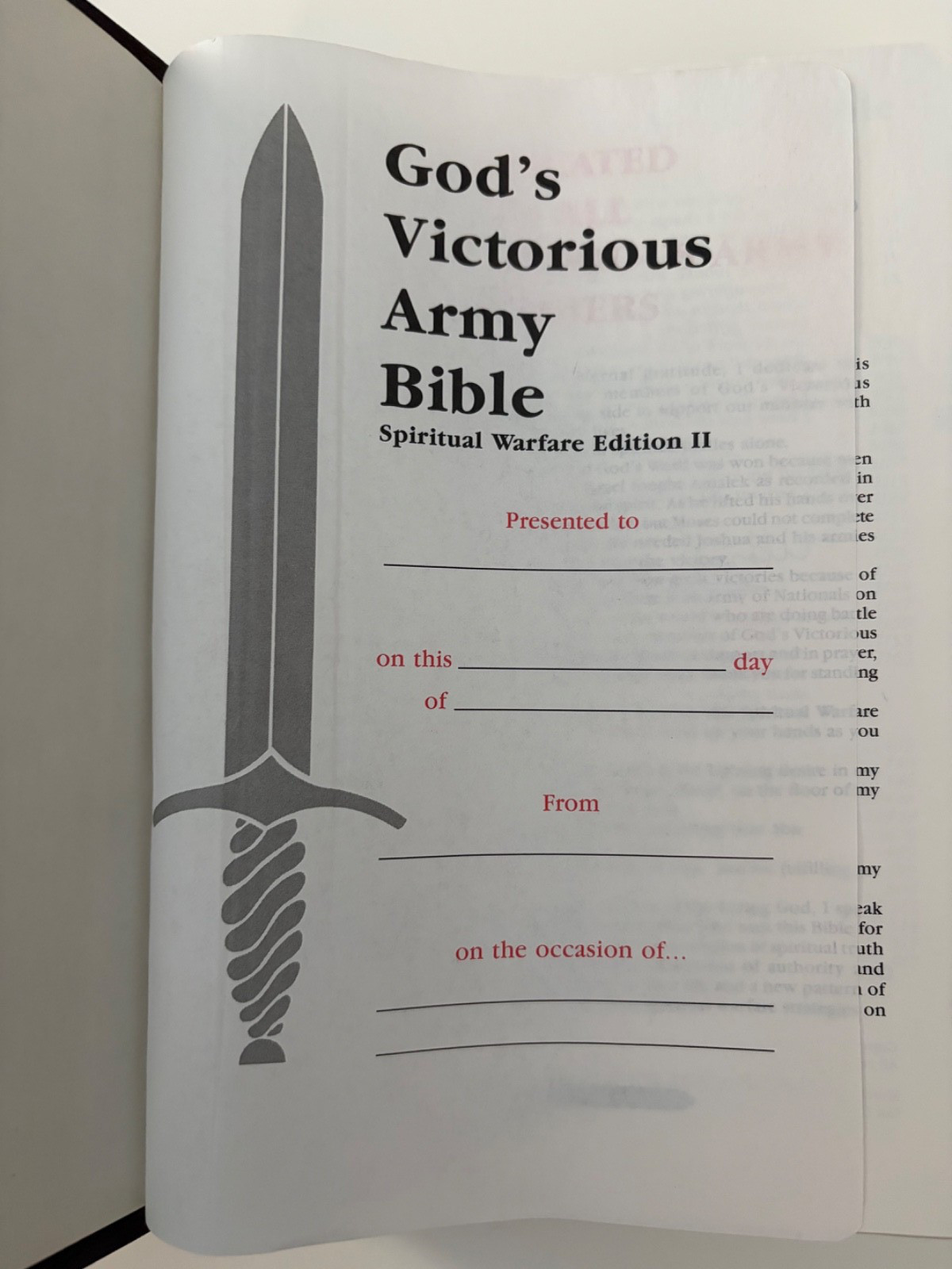 God’s Victorious Army Bible KJV Morris Cerullo Spiritual Warfare Ref Ed II 1989